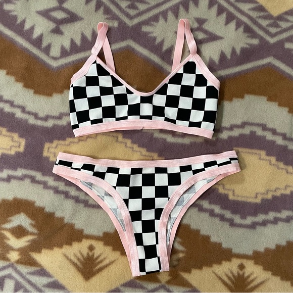 ✴️handmade matching checkered set - Picture 1 of 3